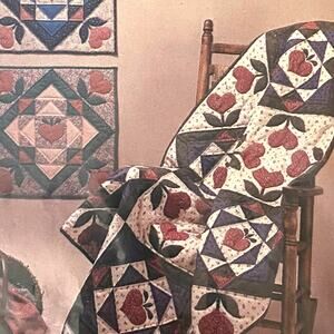 Great American Quilt Factory Pattern Dream Spinner Prairie Tulips Patchwork Cozy